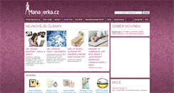 Desktop Screenshot of managerka.cz